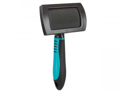 Щетка-Пуходерка Для Собак Trixie (Трикси) Мягкая 10*17см Ручка Пластиковая 24132 