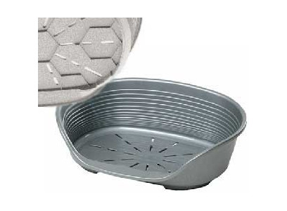 Лежак Для Кошек и Собак Мелких Пород Ferplast (Ферпласт) 70,5*52*23,5см Siesta Deluxe 6 Серебро 
