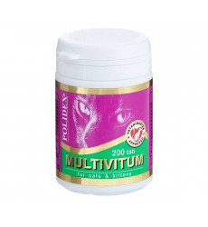 Витамины Для Кошек и Котят Polidex (Полидэкс) Multivitum Plus Мультивитум 200шт