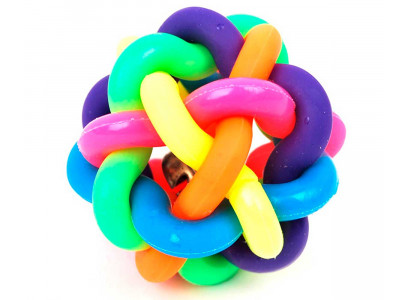 Игрушка Для Собак Мелких Пород Мяч Резиновый Цветной Молекула Р526-3 4см