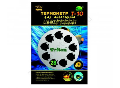 Термометр Для Аквариума Triton (Тритон) Т-10 Цифровой Круглый 