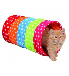 Тоннель Для Кошки Trixie (Трикси) Флис 25см*50см Горошек 4291