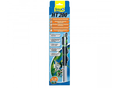 Нагреватель с Терморегулятором Для Аквариума Tetra (Тетра) HT-200 Автоматический 200Вт 225-300л 38*2,5см 
