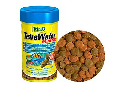Корм Для Рыб Tetra (Тетра) Wafer Mini Mix Чипсы Для Донных Рыб и Раков 100мл 189911 