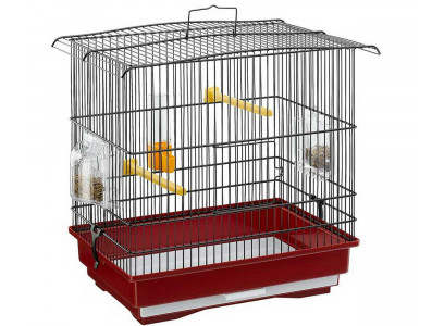 Клетка Для Птиц Ferplast (Ферпласт) Giusy Для Канареек и Волнистых Попугаев Черная 39*26*37см 