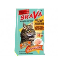 Сухой Корм Brava (Брава) Для Кошек Курица 10кг