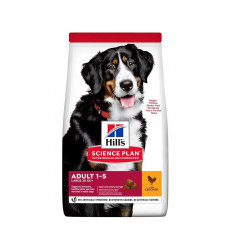 Hills (Хиллс) Science Plan Adult Large Breed Chicken Сухой Корм Для Собак Крупных Пород Курица 12кг (1*1) 