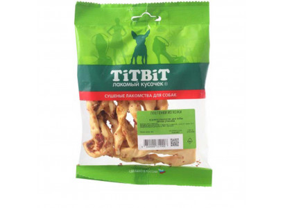 Лакомство Для Собак Мелких и Средних Пород TiTBiT (ТиТБиТ) Плетенки Из Кожи 319908 