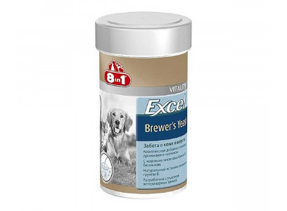 Витамины Для Собак 8in1 (8в1) Excel Brewer’s Yeast Для Кожи и Шерсти Пивные Дрожжи 140таб 