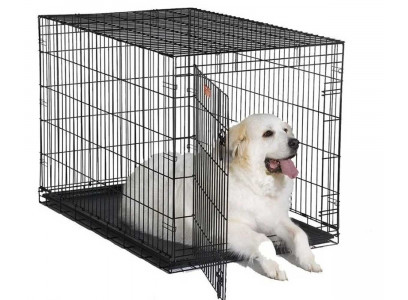 Клетка Для Собак Мелких и Средних Пород Midwest (МидВест) Icrate 1 Дверь 76*48*53см Черная 1530 