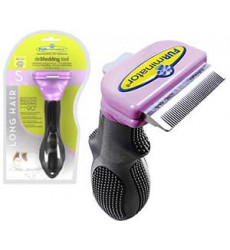 Фурминатор Для Кошек Мелких Пород с ДЛИННОЙ Шерстью FURminator Deluxe 4см Small Cat Long Hair