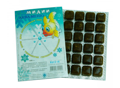 Корм Для Рыб Аква Меню Мидии Замороженный Блистер 100мл  