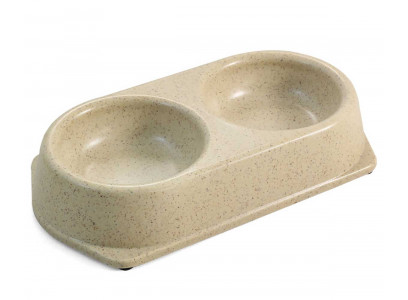 Миска Для Кошек и Собак Triol (Триол) Бамбук Двойная 2*180мл Вм05 