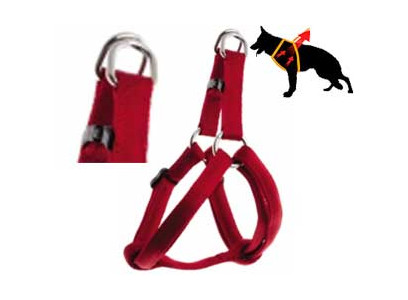 Шлейка Для Собак Dezzie (Деззи) 1*25-40см Нейлон Красная 5609036 