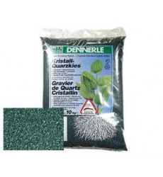 Грунт Для Аквариума Dennerle (Деннерле) Kristall-Quarz Гравий Темно-Зеленый 1-2мм 10кг Den1728