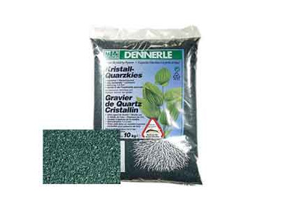 Грунт Для Аквариума Dennerle (Деннерле) Kristall-Quarz Гравий Темно-Зеленый 1-2мм 10кг Den1728 