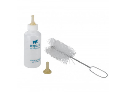Бутылочка Для Щенков и Котят Ferplast (Ферпласт) с Соской и Ершиком Средняя 120мл Ра5504
 