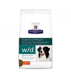 Hills (Хиллс) Prescription Diet w/d Digestive/Weight Management Лечебный Сухой Корм Для Собак Для Поддержания Оптимального Веса и Здоровья При Сахарном Диабете Курица 1,5кг