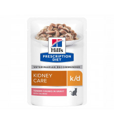 Лечебный Влажный Корм Hills (Хиллс) Для Кошек При Заболевании Почек Лосось Prescription Diet K/D Kidney Care 85г 