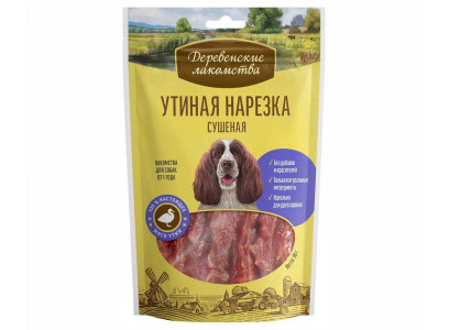 Лакомства Для Собак Деревенские Лакомства Нарезка Утиная 90г 79711212 