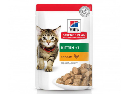 Влажный Корм Hills (Хиллс) Для Котят Курица Science Plan Healthy Development Kitten 85г  
