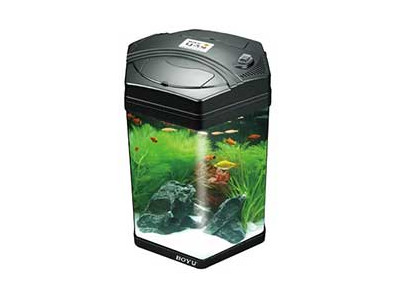 Аквариум Triton (Тритон) 68л 45,3*41,3*63,9см с Лампой Led 9,5вт и Фильтром Черный Lj-430l 