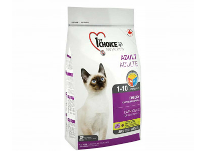 Сухой Корм 1St Choice (Фест Чойс) Для Привередливых Кошек Цыпленок Adult Finicky Chicken  2,72кг (1*4) 
