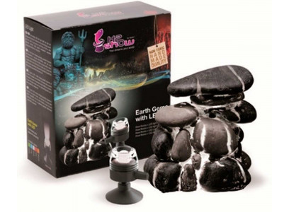 Аквадекор с Подсветкой Для Аквариума Hydor H2show Речной Камень и Белая Подсветка 