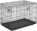 Клетка Для Собак Мелких и Средних Пород MidWest (МидВест) Icrate 2 Двери 91*58*64см Черная 1536DD 