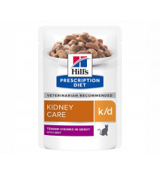 Лечебный Влажный Корм Hills (Хиллс) Для Кошек При Заболевании Почек Говядина Prescription Diet K/D Kidney Care  85г 