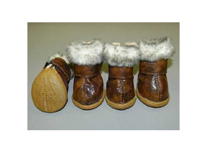 Угги Для Собак Опушка 4 Мех Коричневый 47*40мм Pet Fetion (Пет Фешн)