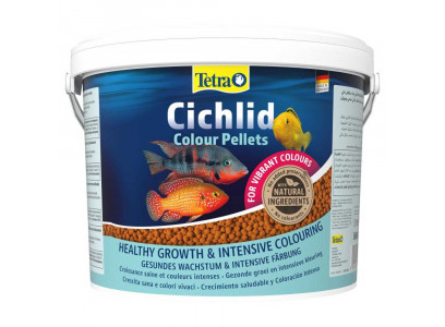 Корм Для Рыб Tetra (Тетра) Cichlid Colour Гранулы Для Цихлид 10л 201392 