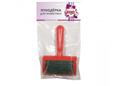 Пуходерка Для Кошек и Собак Пластик Средняя с Каплей 10,5*16 см Zooexpress