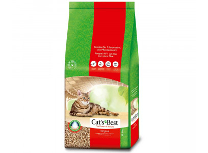 Наполнитель Для Кошачьего Туалета Cat`S Best Original Древесный Комкующийся 40л-18кг 