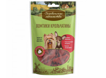 Деревенские Лакомства Для Собак  Мелких Пород Ломтики Крольчатины 55г 79711670 
