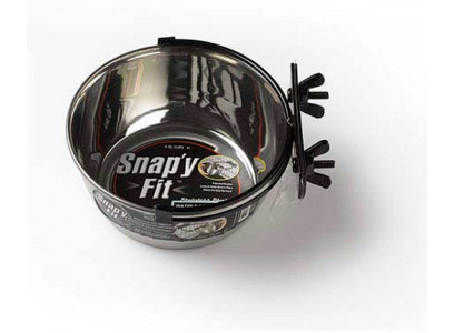 Миска Для Клетки Midwest (Мидвест) Snapy Fit Нержавеющая Сталь 1л 