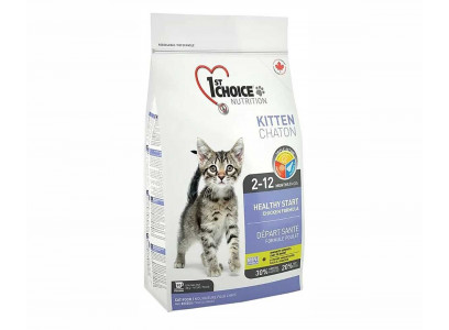 Сухой Корм 1St Choice (Фест Чойс) Для Котят Здоровый Старт Цыпленок Kitten Healthy Start Chicken 2,72кг (1*4) 