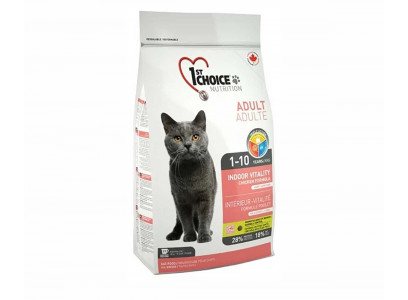 Сухой Корм 1St Choice (Фест Чойс) Для Домашних Кошек Цыпленок Adult Indoor Vitality Chicken 2,72г (1*4) 