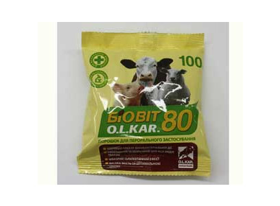 Биовит-80 Антибиотик Для Животных и Птиц 450г  