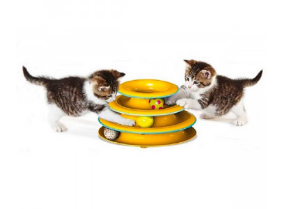 Игрушка Для Кошек Petstages (ПетСтейджес) Трек 3 Этажа 24см 