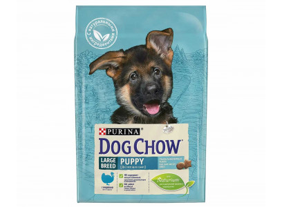 Сухой Корм Dog Chow (Дог Чау) Для Щенков Крупных Пород Индейка Puppy Large Breed 2,5кг (1*4)  