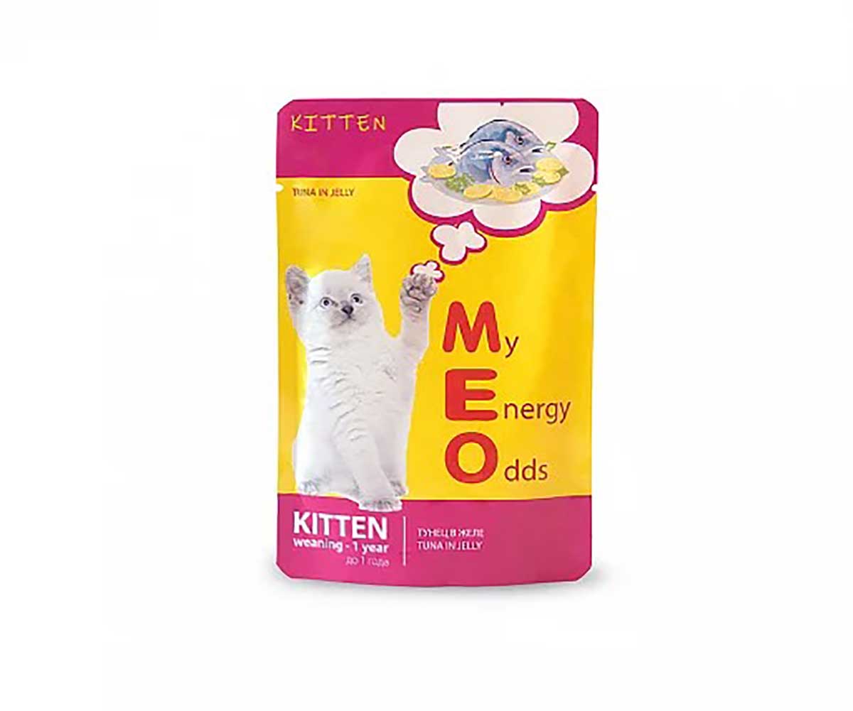 Влажный Корм Meo (Мио) Для Котят Тунец Желе 80г 1432