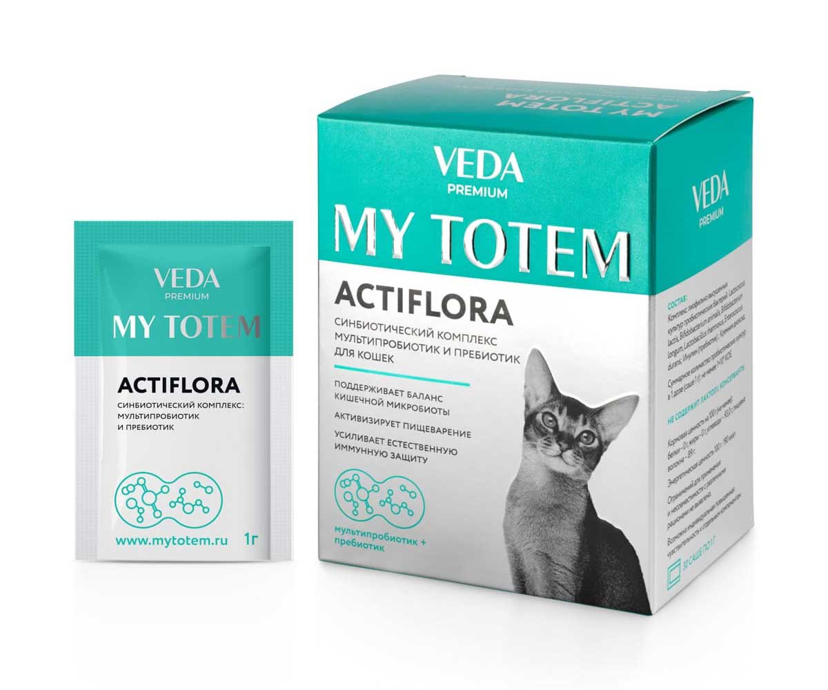 Комплекс Veda (Веда) My Totem Actiflora Для Кошек Синбиотический