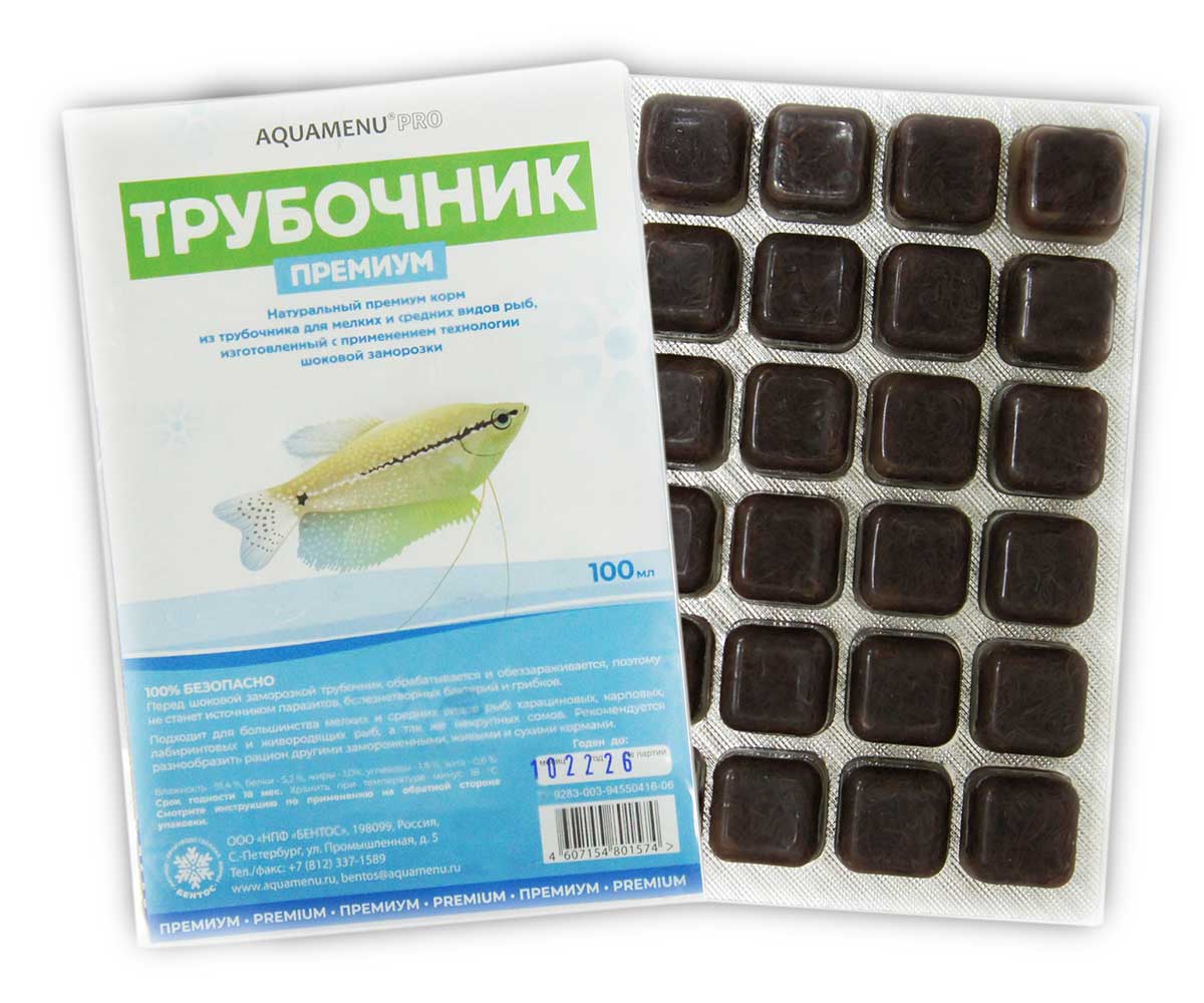 Корм Для Рыб Трубочник Premium Блистер Aquamenu (Аква меню) 100мл