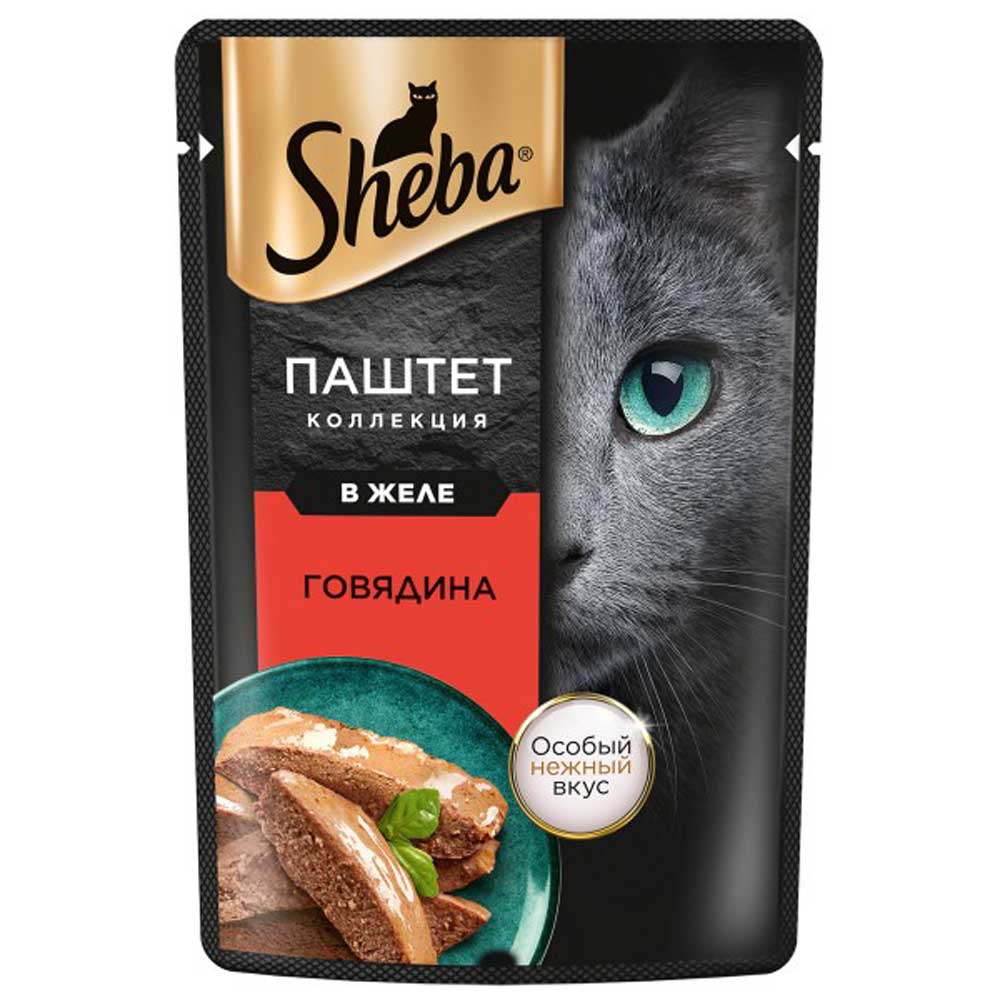 Купить Влажный Корм Sheba (Шеба) Для Кошек Говядина Паштет 75г (1*28) в  Екатеринбурге: бесплатная доставка.