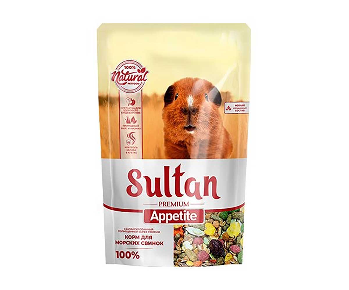 Корм sultan для морских свинок appetite 700г