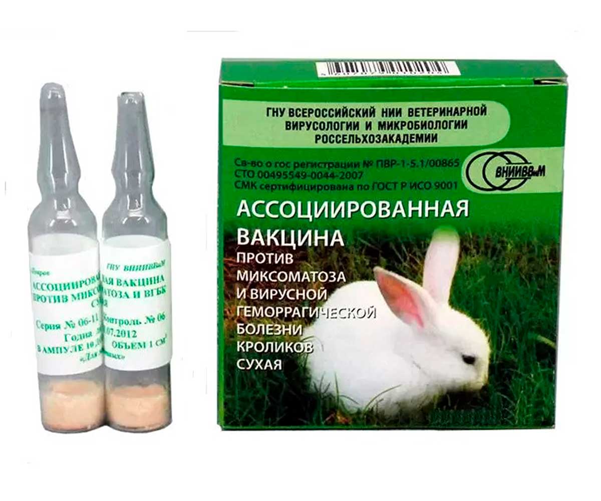 Вакцина кроликам от миксоматоза и вгбк
