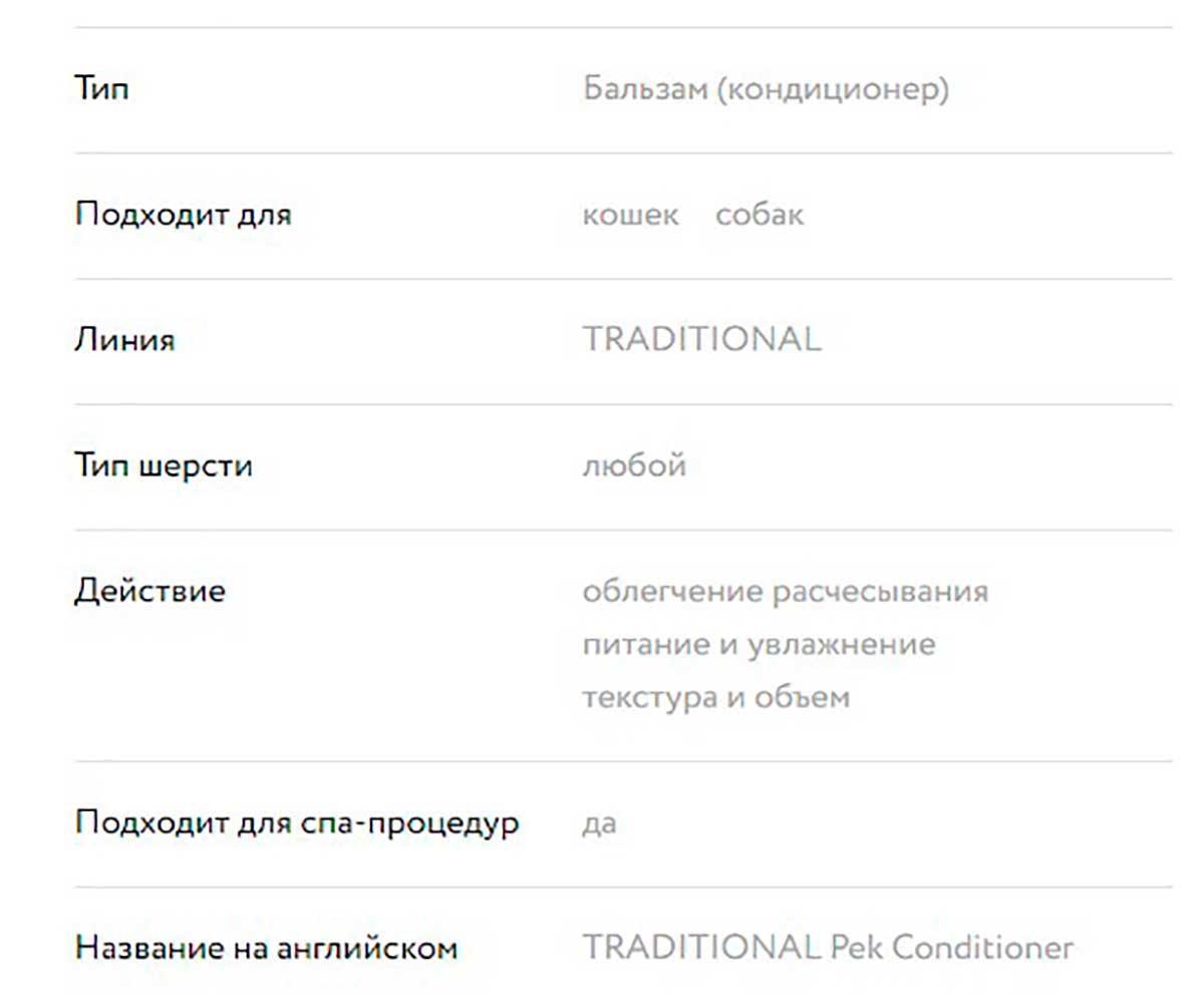 Iv San Bernard (Ив Сан Бернард) Pek Кондиционер Для Кошек и Собак От Колтунов 250мл