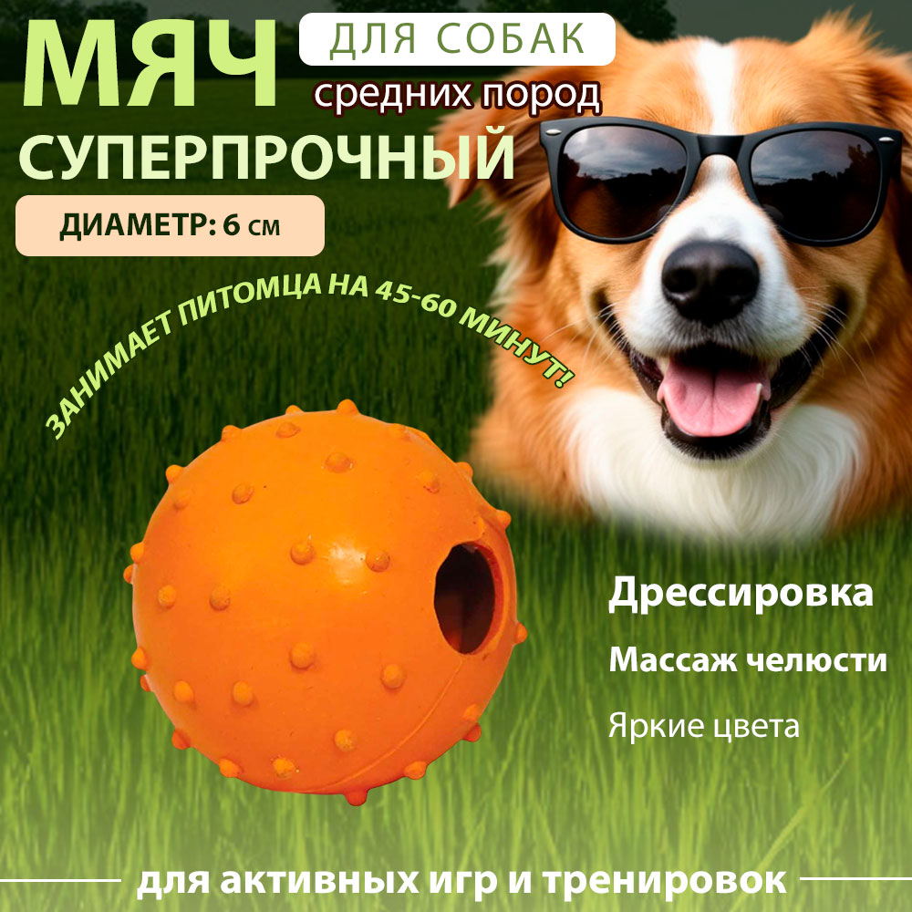 Игрушка Для Собак Triol (Триол) Мяч-Погремушка 2,5см 6см J-3-130
