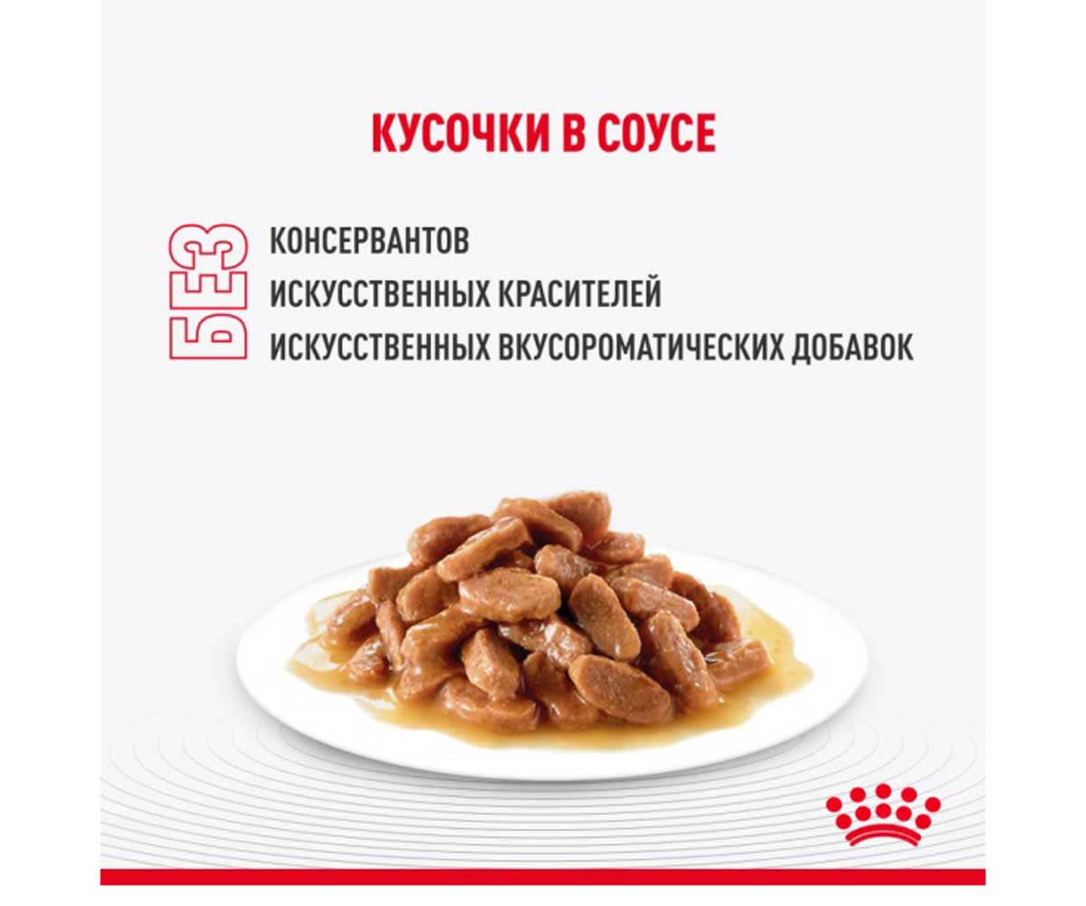 Влажный Корм Royal Canin (Роял Канин) Для Кошек Контроль Веса Аппетитные Кусочки в Соусе  Light Weight Care 85г
